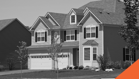 Nice house with manicured lawn